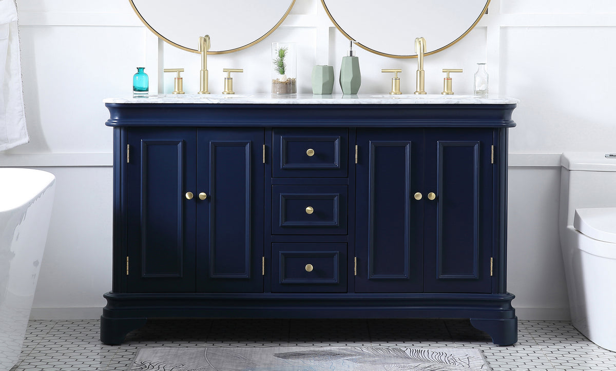 Elegant Lighting - VF52060DBL - Bathroom Vanity Set - Kameron - Blue
