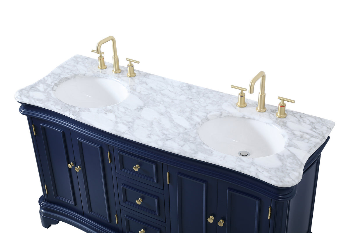 Elegant Lighting - VF52060DBL - Bathroom Vanity Set - Kameron - Blue