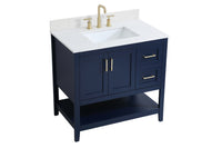 Elegant Lighting - VF16036BL-BS - Bathroom Vanity Set - Aubrey - Blue