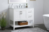 Elegant Lighting - VF16036WH-BS - Bathroom Vanity Set - Aubrey - White