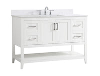 Elegant Lighting - VF16048WH-BS - Bathroom Vanity Set - Aubrey - White