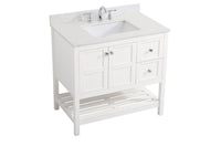 Elegant Lighting - VF16436WH-BS - Bathroom Vanity Set - Theo - White