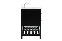 Elegant Lighting - VF16448BK-BS - Bathroom Vanity Set - Theo - Black