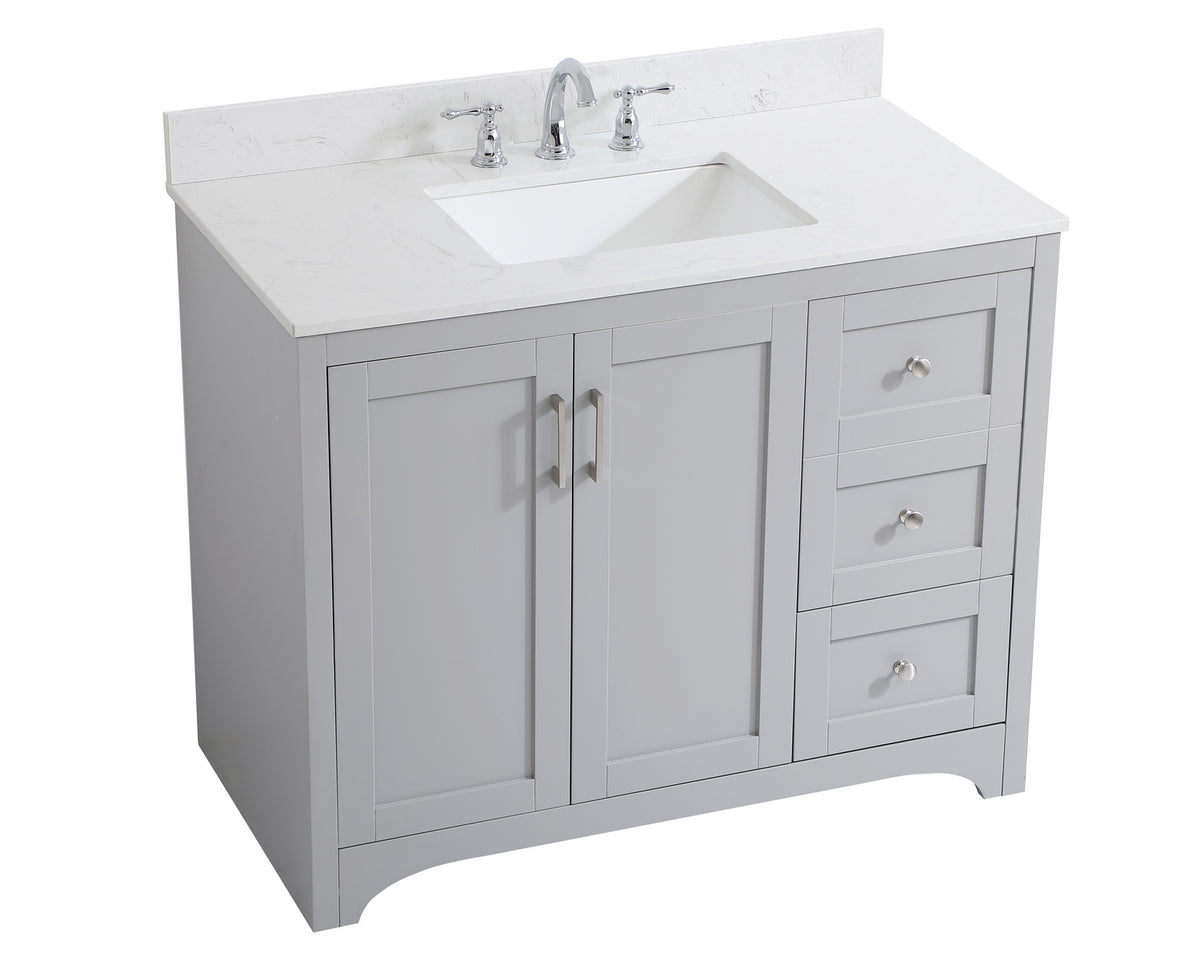 Elegant Lighting - VF17042GR-BS - Bathroom Vanity Set - Moore - Grey