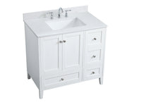 Elegant Lighting - VF18036WH-BS - Bathroom Vanity Set - sommerville - White