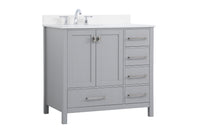 Elegant Lighting - VF18836GR-BS - Bathroom Vanity Set - Irene - Gray
