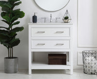 Elegant Lighting - VF19030WH-BS - Bathroom Vanity Set - Sinclaire - White