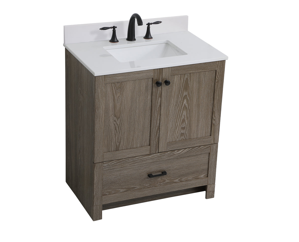 Elegant Lighting - VF2830WO-BS - Bathroom Vanity Set - Soma - weathered oak