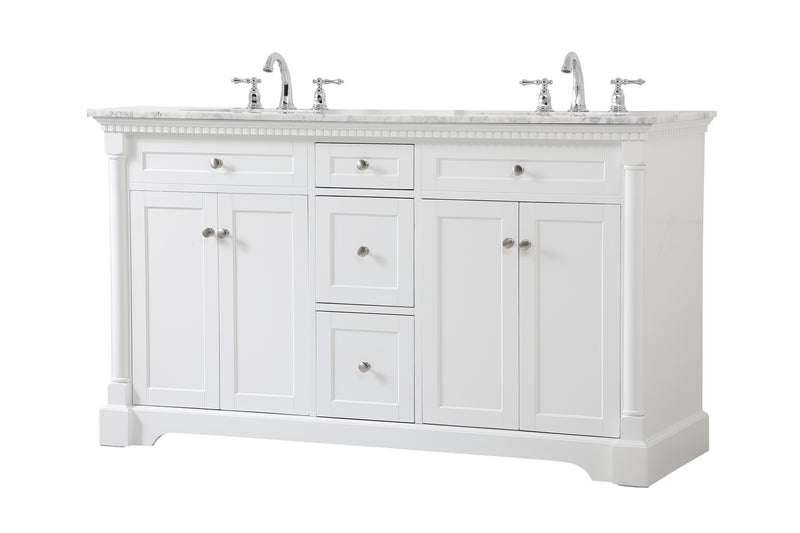 Elegant Lighting - VF53060DWH - Bathroom Vanity Set - Clarence - White