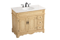 Elegant Lighting - VF30442AB - Bathroom Vanity Set - Francis - Antique Beige