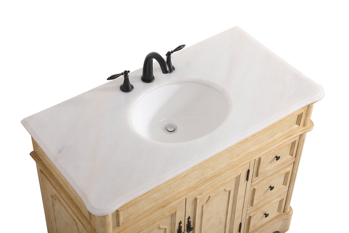 Elegant Lighting - VF30442AB - Bathroom Vanity Set - Francis - Antique Beige