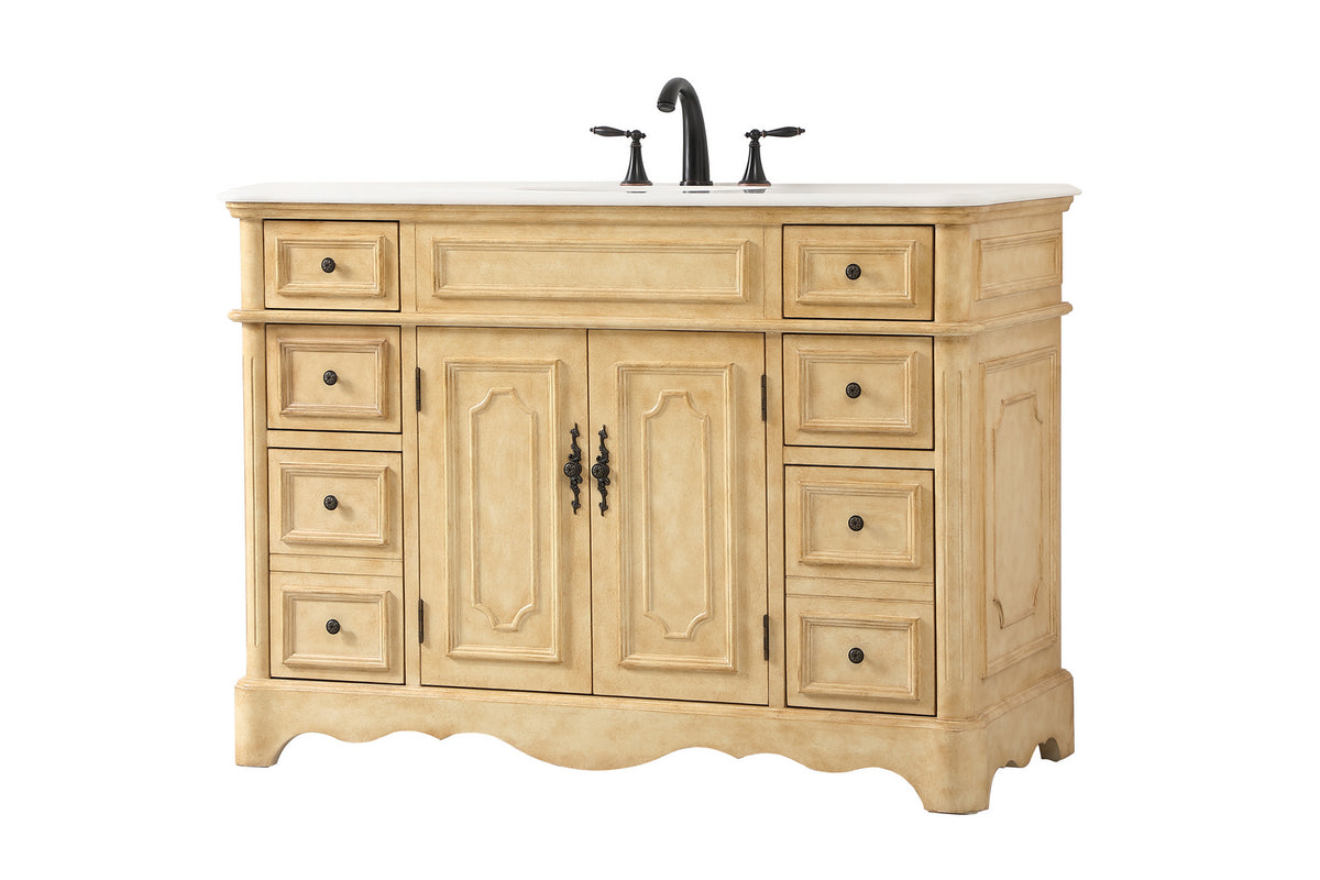 Elegant Lighting - VF30448AB - Bathroom Vanity Set - Francis - Antique Beige