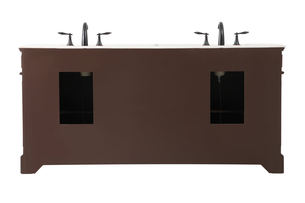 Elegant Lighting - VF30472DTK - Bathroom Vanity Set - Francis - Teak