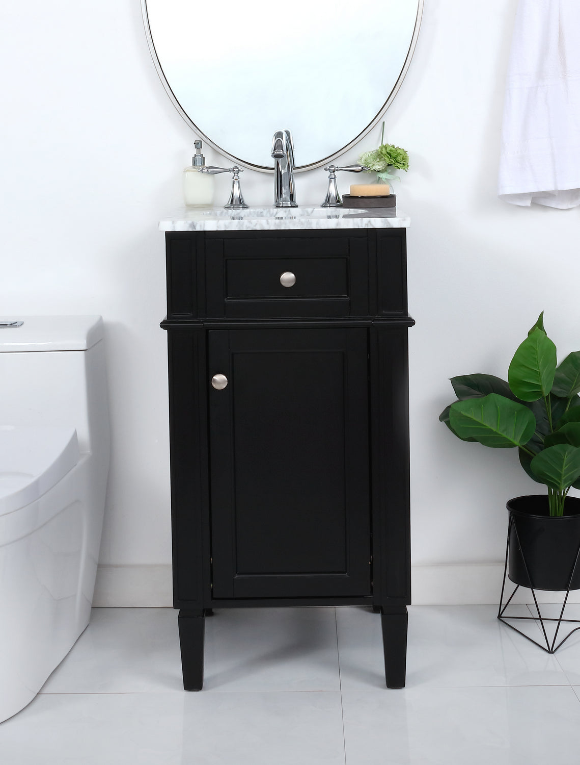Elegant Lighting - VF12518BK - Bathroom Vanity Set - Park Avenue - Black