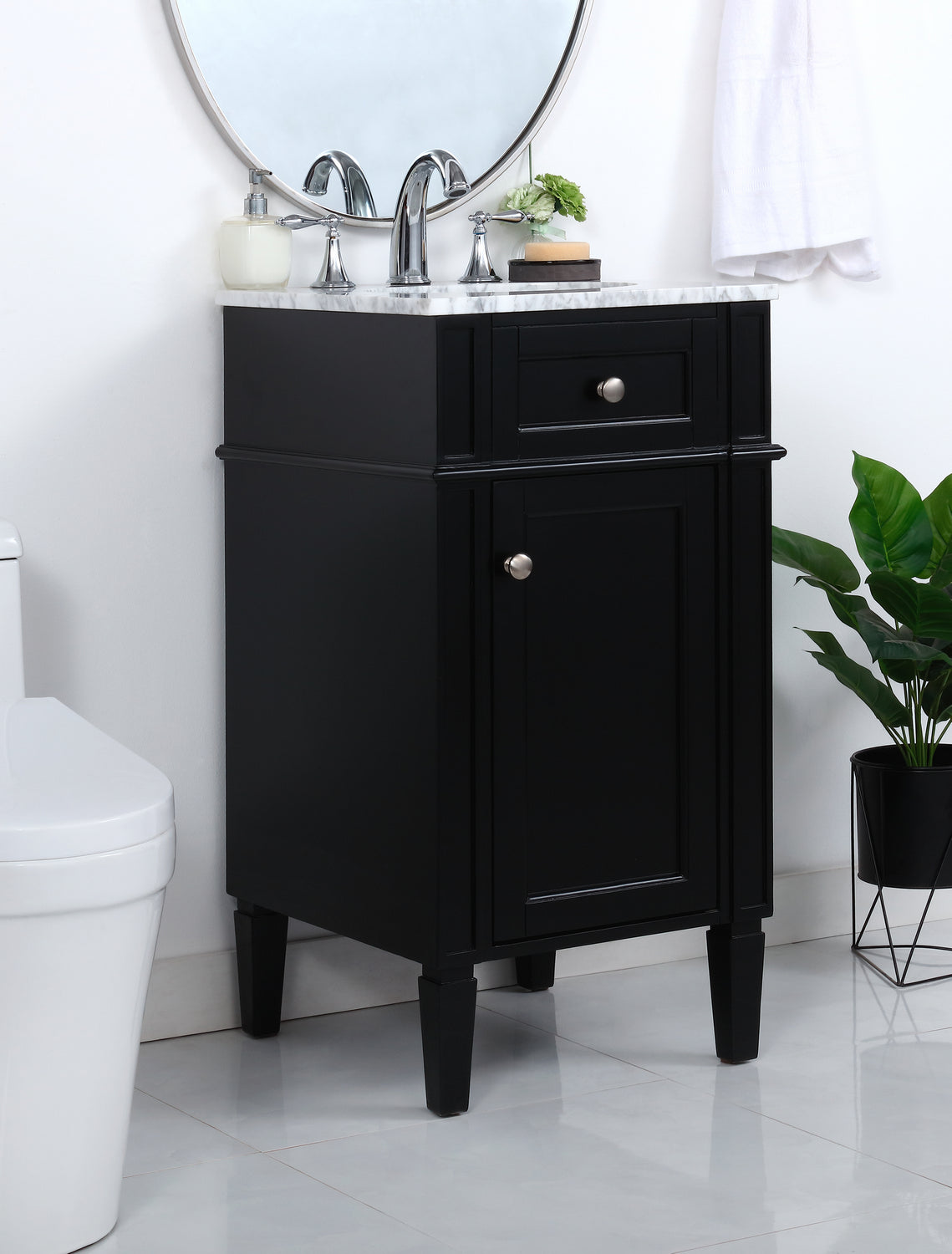 Elegant Lighting - VF12518BK - Bathroom Vanity Set - Park Avenue - Black