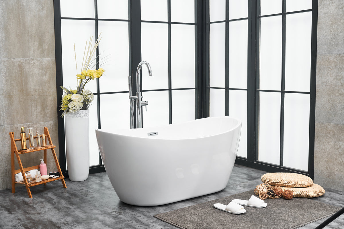 Elegant Lighting - BT10354GW - Bathtub - Ines - Glossy White