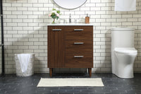 Elegant Lighting - VF47030MWT - Vanity Sink Set - Baldwin - Walnut