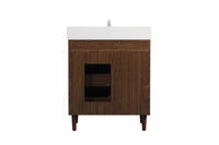 Elegant Lighting - VF47030MWT-BS - Vanity Sink Set - Baldwin - Walnut