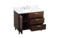 Elegant Lighting - VF47042MWT-BS - Vanity Sink Set - Baldwin - Walnut