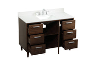 Elegant Lighting - VF47048MWT-BS - Vanity Sink Set - Baldwin - Walnut