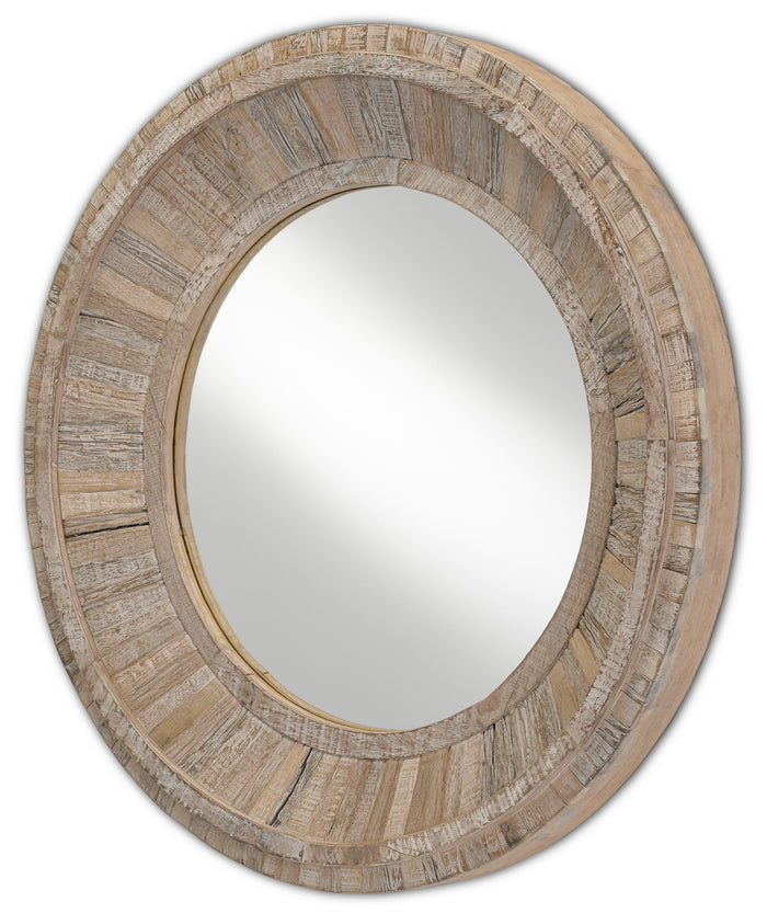Currey and Company Mirror from the Kanor collection in Whitewash/Mirror finish