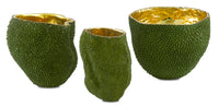 Currey and Company - 1200-0287 - Vase - Jackfruit Collection - Green/Gold
