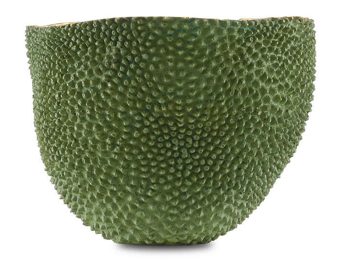 Currey and Company Vase from the Jackfruit collection in Green/Gold finish