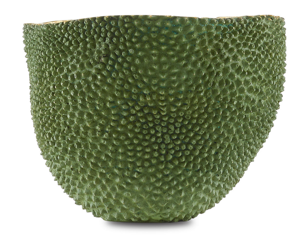 Currey and Company - 1200-0289 - Vase - Jackfruit Collection - Green/Gold