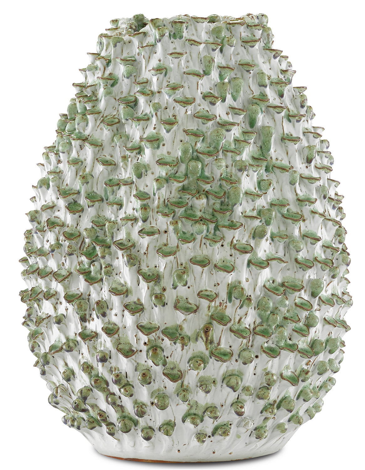 Currey and Company - 1200-0301 - Vase - Milione Collection - White/Green