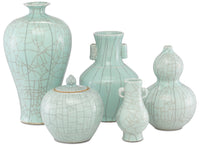 Currey and Company - 1200-0334 - Vase - Maiping Collection - Celadon Crackle