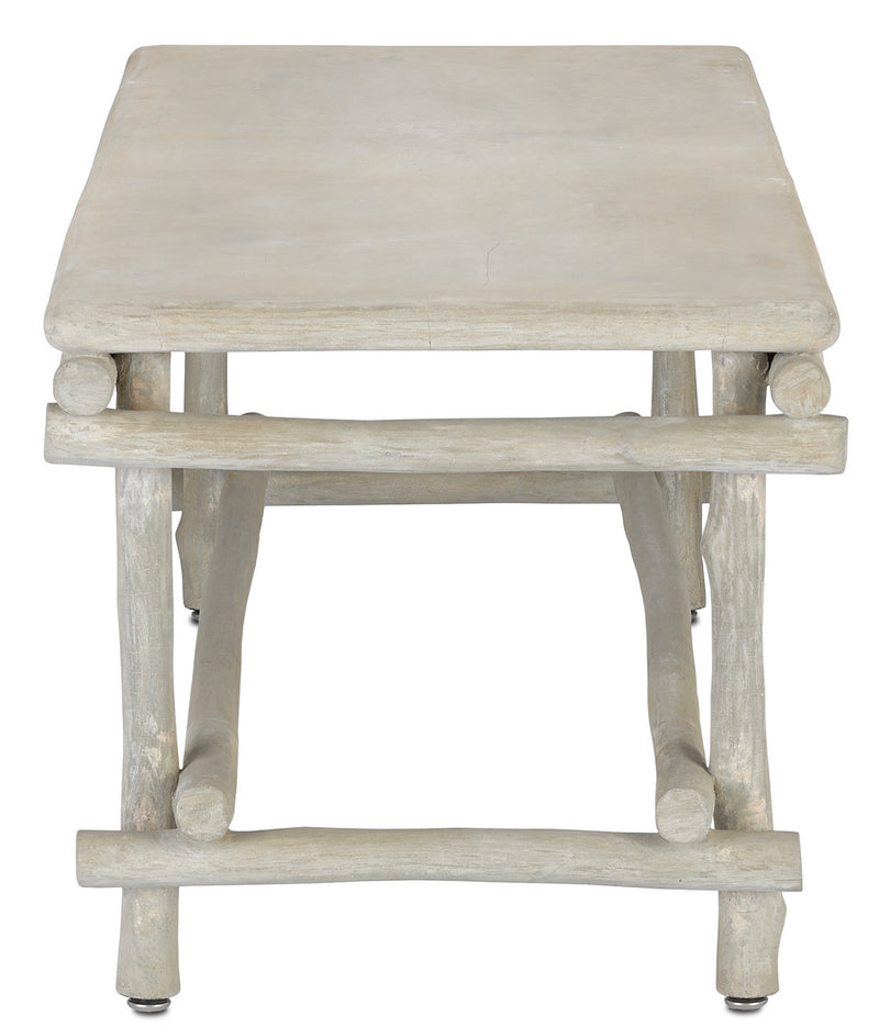 Currey and Company - 2000-0027 - Table/Bench - Portland/Faux Bois