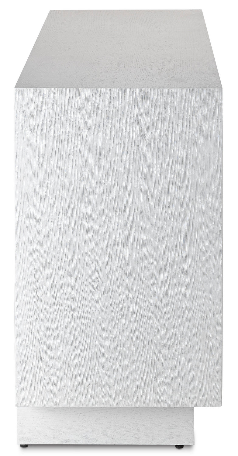Currey and Company - 3000-0152 - Credenza - Morombe Collection - Cerused White