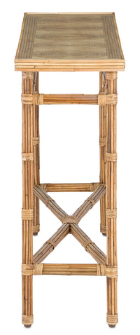 Currey and Company - 3000-0174 - Console Table - Silang Collection - Natural Rattan