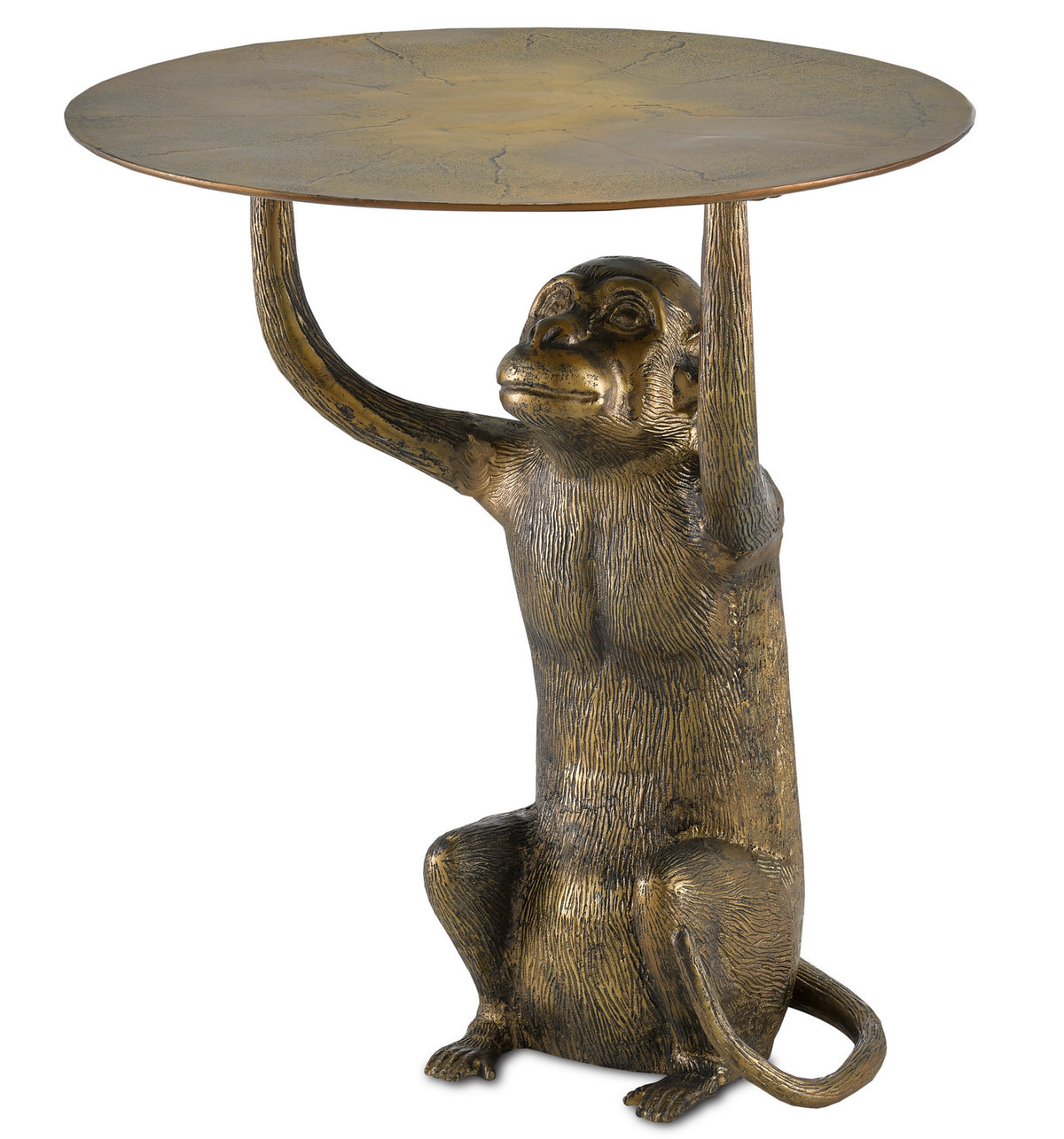 Currey and Company - 4000-0118 - Accent Table - Abu - Antique Gold