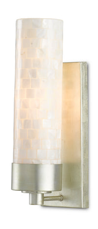 Currey and Company - 5000-0158 - One Light Wall Sconce - Abadan - Natural/Silver Leaf