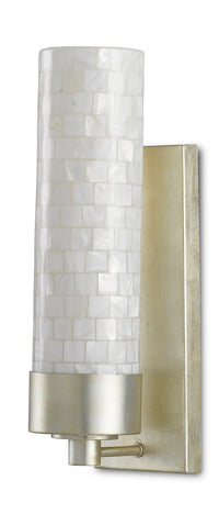 Currey and Company - 5000-0158 - One Light Wall Sconce - Abadan - Natural/Silver Leaf