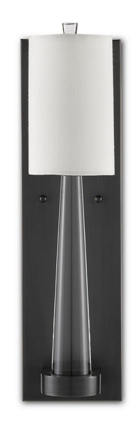 Currey and Company - 5000-0176 - One Light Wall Sconce - Junia - Clear/Oil Rubbed Bronze