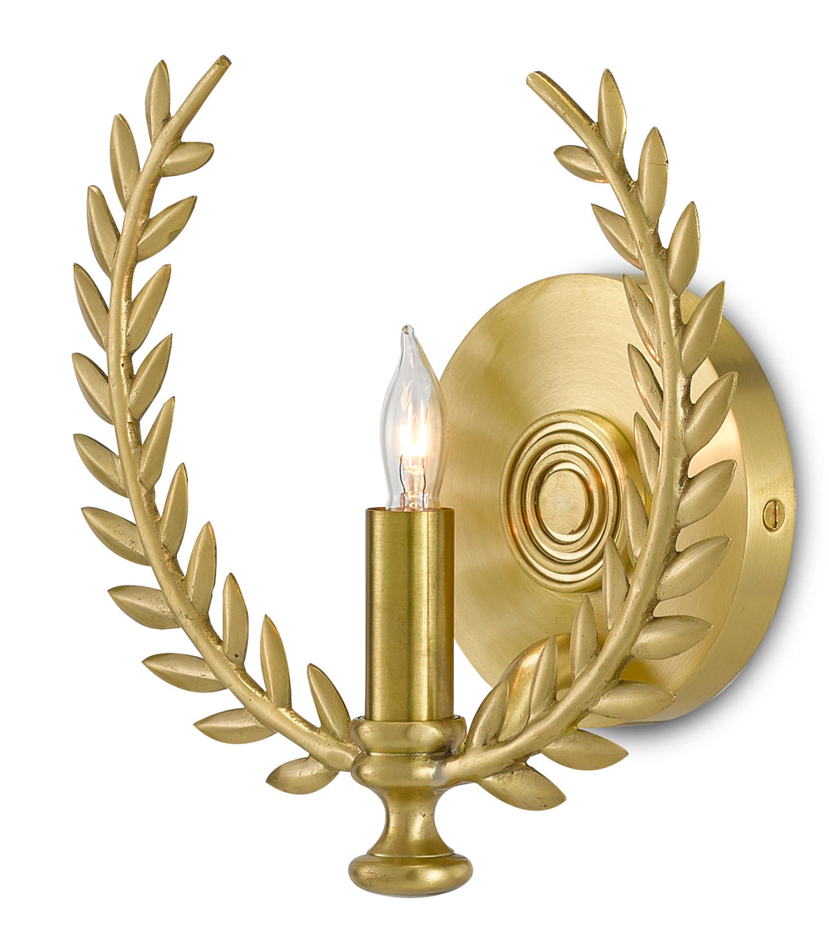 Currey and Company - 5900-0035 - One Light Wall Sconce - Lauritz Collection - Satin Brass