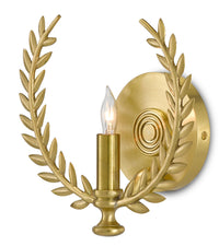 Currey and Company - 5900-0035 - One Light Wall Sconce - Lauritz Collection - Satin Brass