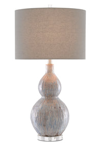 Currey and Company - 6000-0610 - One Light Table Lamp - Idyll Table Lamp - Gray/Blue/Taupe/Clear