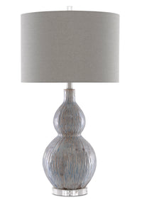 Currey and Company - 6000-0610 - One Light Table Lamp - Idyll Table Lamp - Gray/Blue/Taupe/Clear