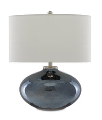 Currey and Company - 6000-0645 - One Light Table Lamp - Lucent - Blue Mirror/Polished Nickel