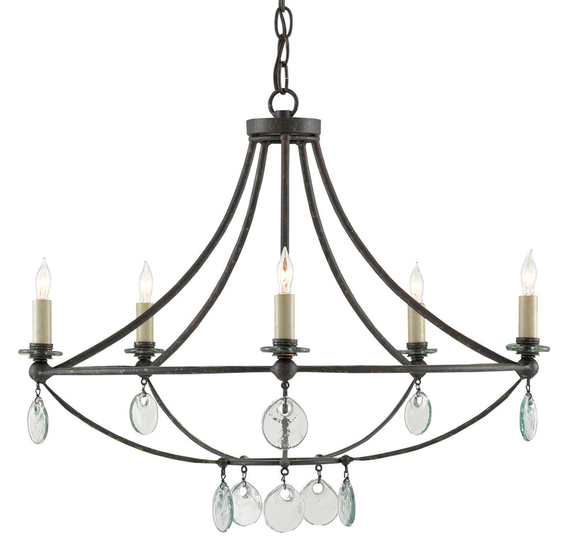 Currey and Company - 9000-0641 - Five Light Chandelier - Novella Collection - Mayfair