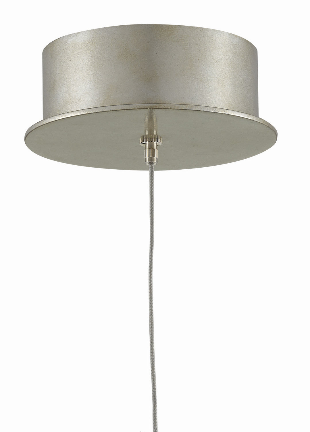 Currey and Company - 9000-0667 - One Light Pendant - Crystal Bud Collection - Crystal/ Contemporary Silver Leaf