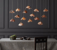 Currey and Company - 9000-0678 - 15 Light Pendant - Catrice Collection - Natural Shell/Contemporary Silver Leaf