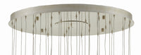 Currey and Company - 9000-0687 - 36 Light Pendant - Giro Collection - Blue/Nickel