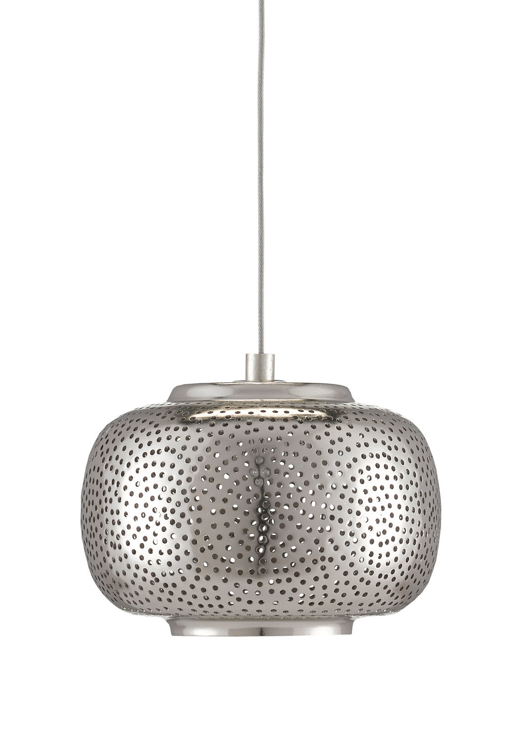 Currey and Company - 9000-0688 - One Light Pendant - Pepper Collection - Nickel