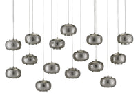 Currey and Company - 9000-0692 - 15 Light Pendant - Pepper Collection - Nickel