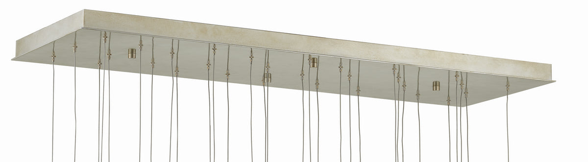 Currey and Company - 9000-0693 - 30 Light Pendant - Pepper Collection - Nickel