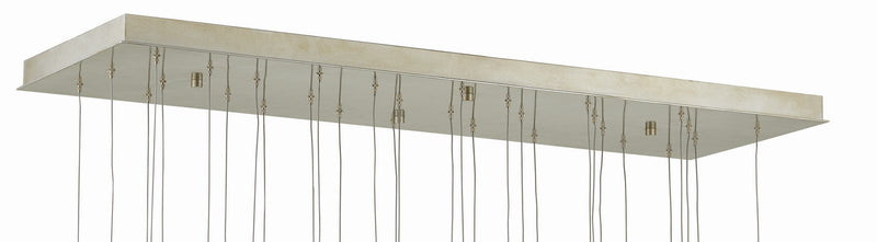 Currey and Company - 9000-0693 - 30 Light Pendant - Pepper Collection - Nickel